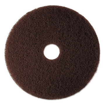 3M™ Low-speed High Productivity Floor Pad 7100, 17" Diameter, Brown, 5-carton freeshipping - TVN Wholesale